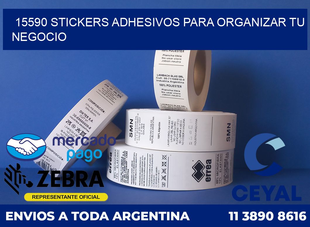 15590 STICKERS ADHESIVOS PARA ORGANIZAR TU NEGOCIO