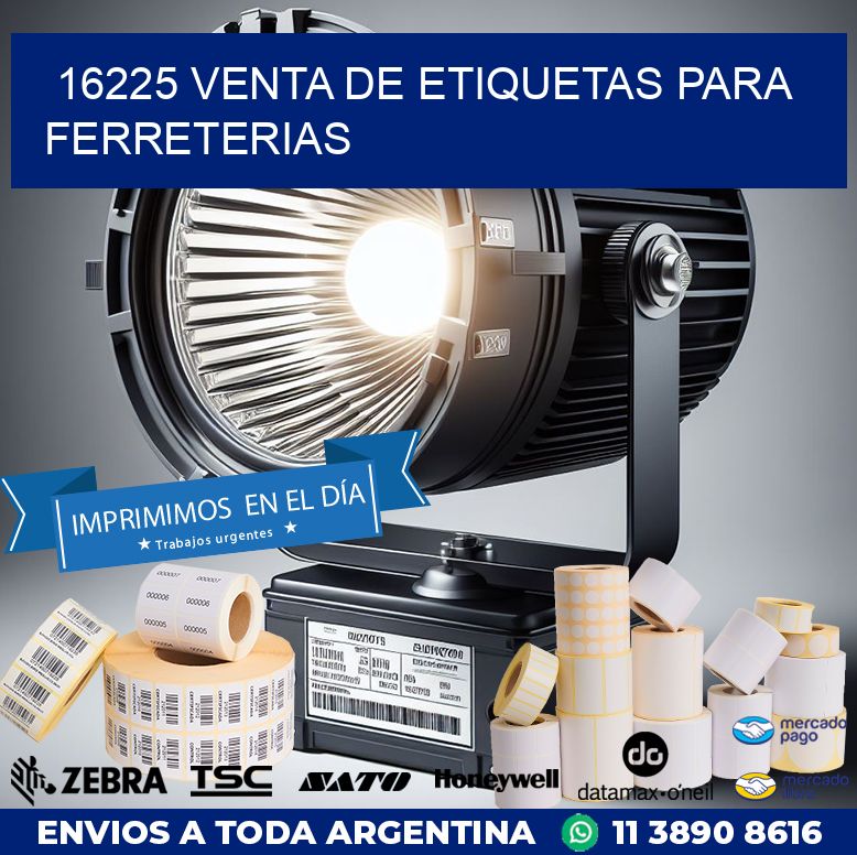 16225 VENTA DE ETIQUETAS PARA FERRETERIAS