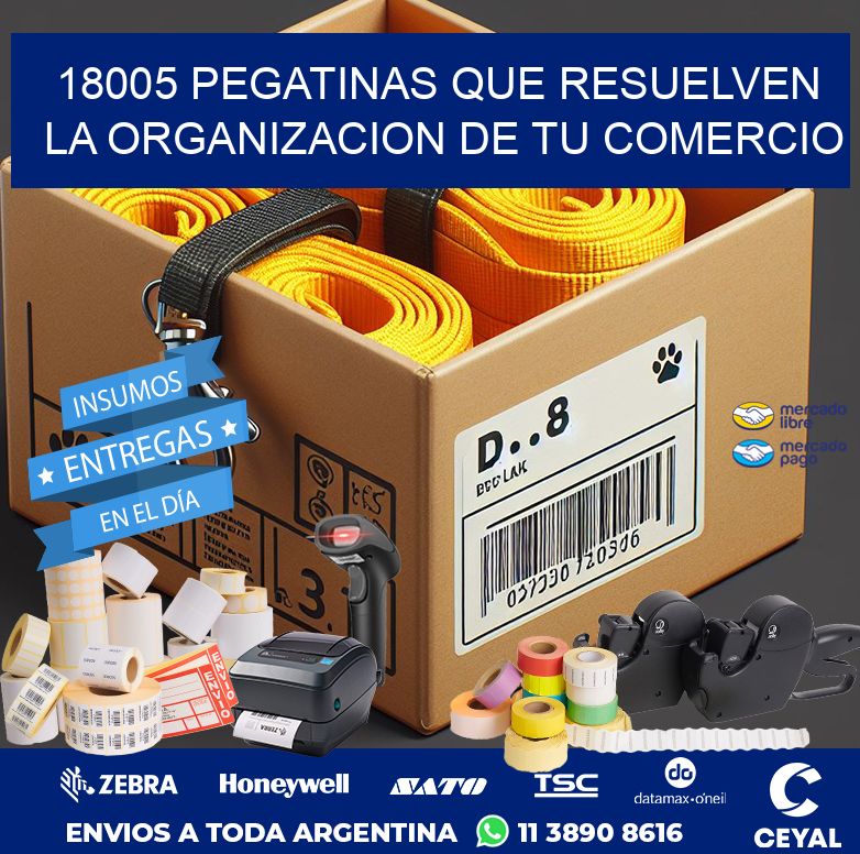 18005 PEGATINAS QUE RESUELVEN LA ORGANIZACION DE TU COMERCIO