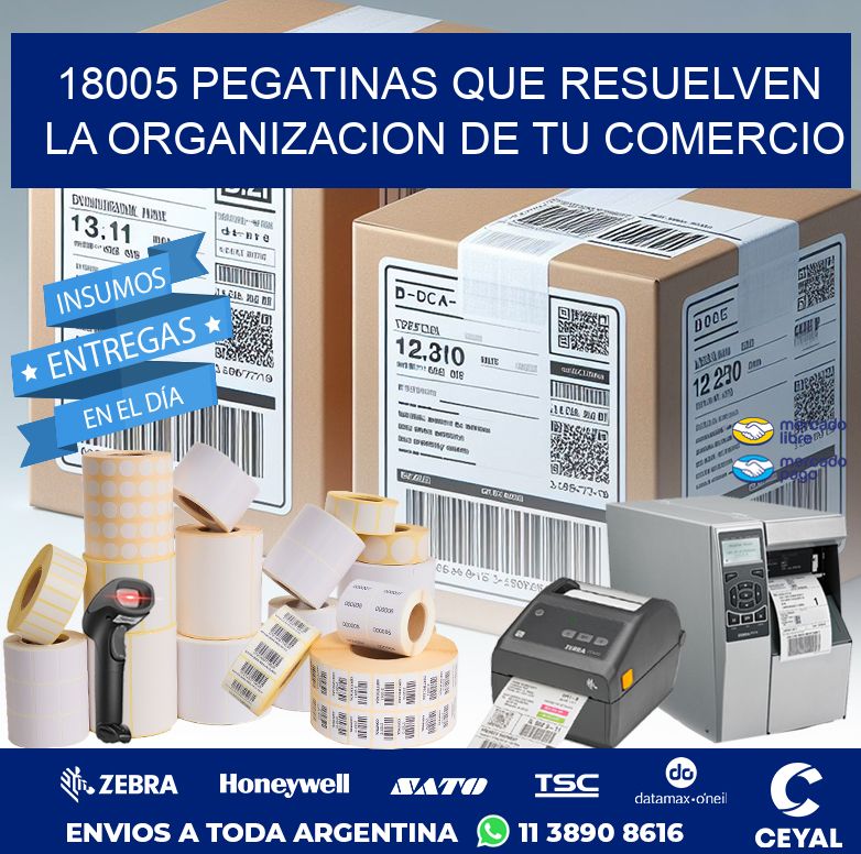 18005 PEGATINAS QUE RESUELVEN LA ORGANIZACION DE TU COMERCIO