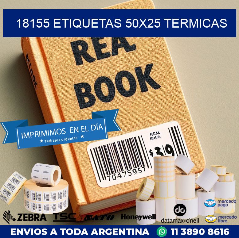 18155 ETIQUETAS 50X25 TERMICAS