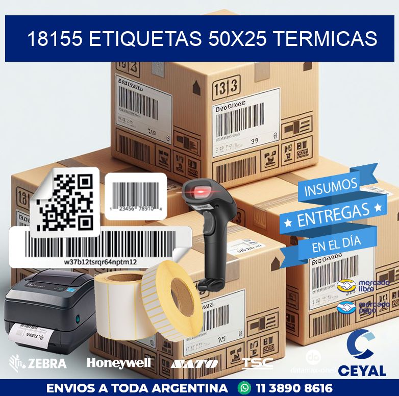 18155 ETIQUETAS 50X25 TERMICAS