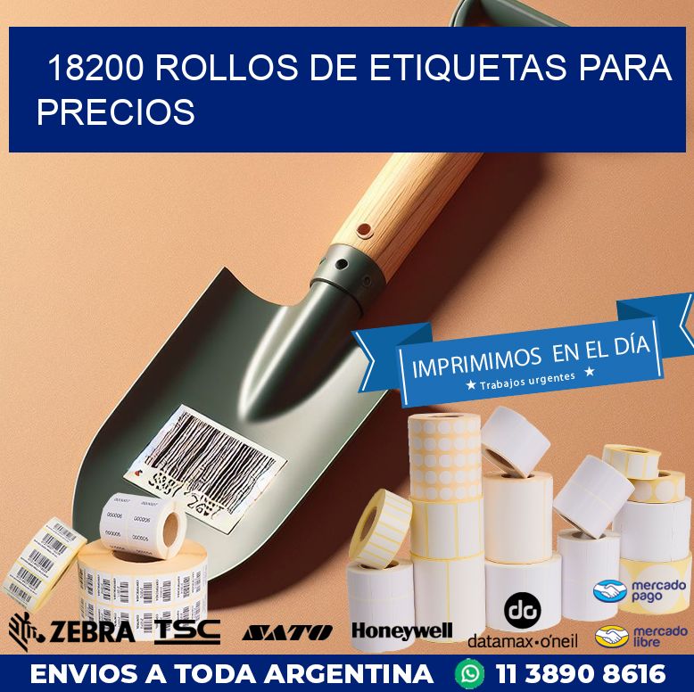 18200 ROLLOS DE ETIQUETAS PARA PRECIOS