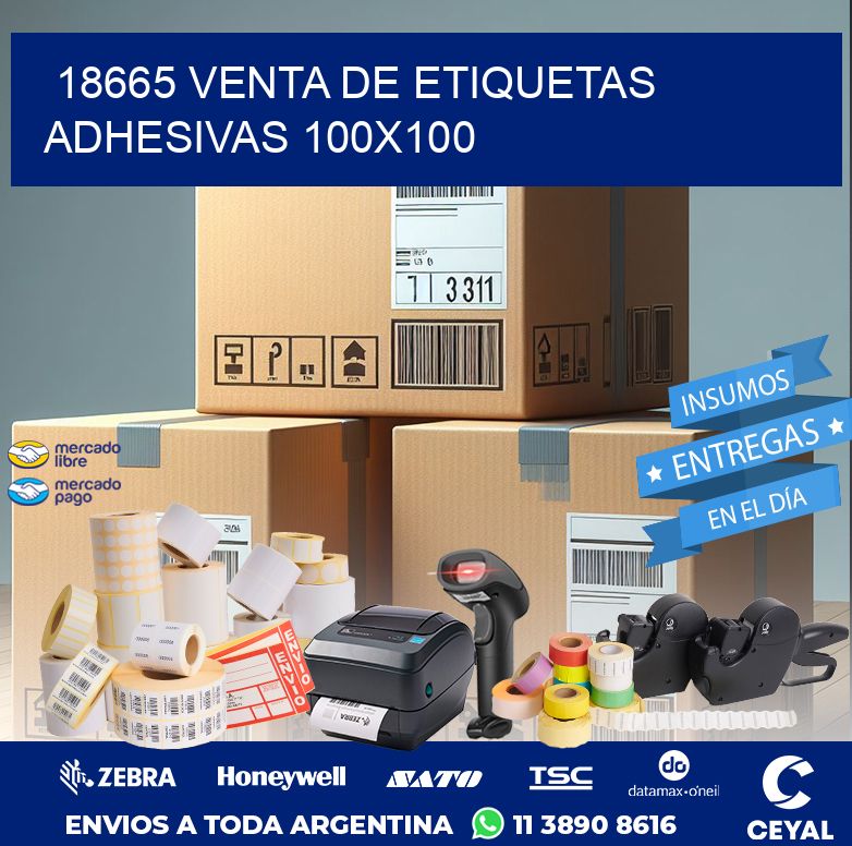 18665 VENTA DE ETIQUETAS ADHESIVAS 100X100