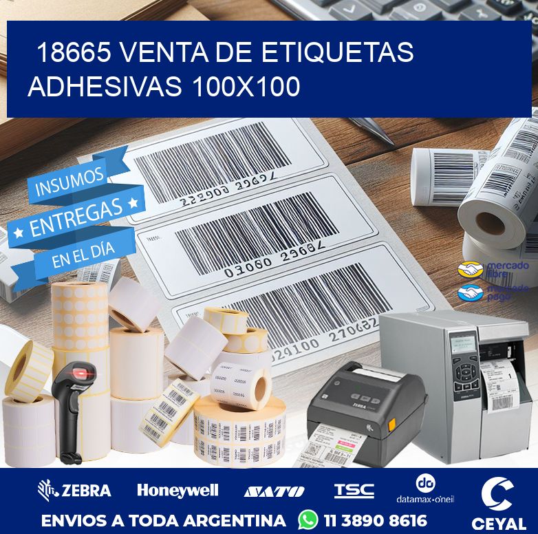 18665 VENTA DE ETIQUETAS ADHESIVAS 100X100