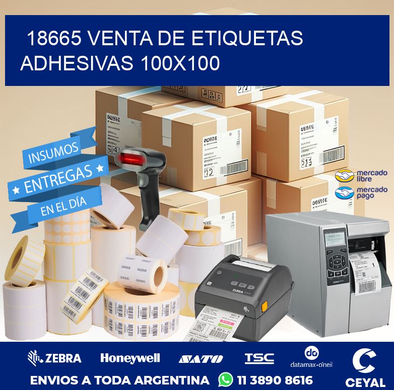 18665 VENTA DE ETIQUETAS ADHESIVAS 100X100