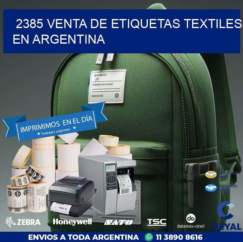 2385 VENTA DE ETIQUETAS TEXTILES EN ARGENTINA