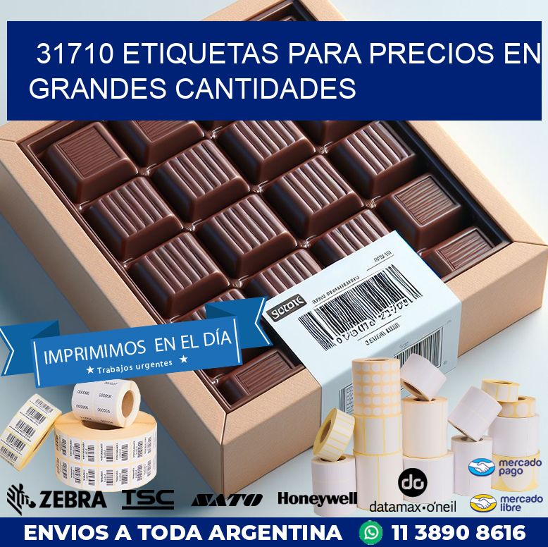 31710 ETIQUETAS PARA PRECIOS EN GRANDES CANTIDADES