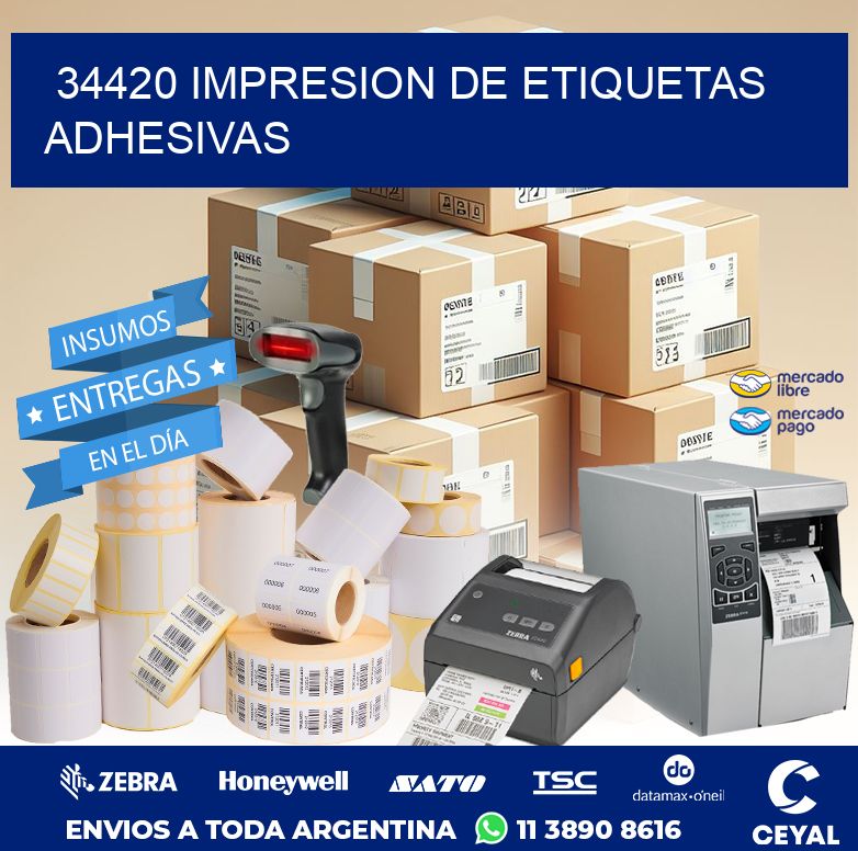 34420 IMPRESION DE ETIQUETAS ADHESIVAS