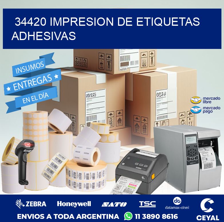 34420 IMPRESION DE ETIQUETAS ADHESIVAS