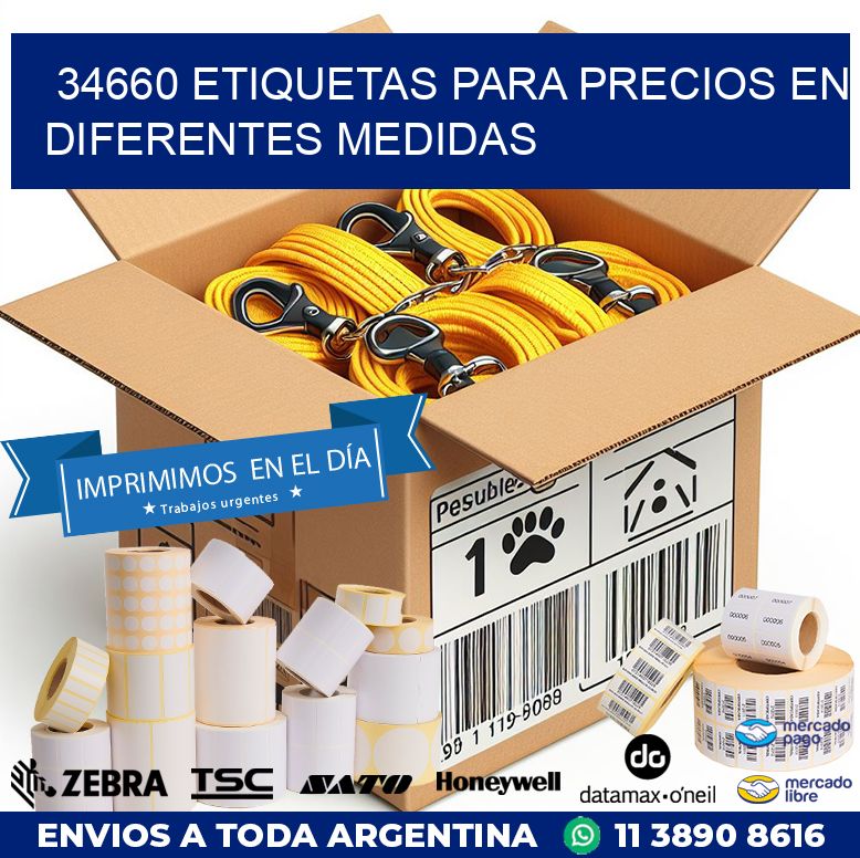 34660 ETIQUETAS PARA PRECIOS EN DIFERENTES MEDIDAS