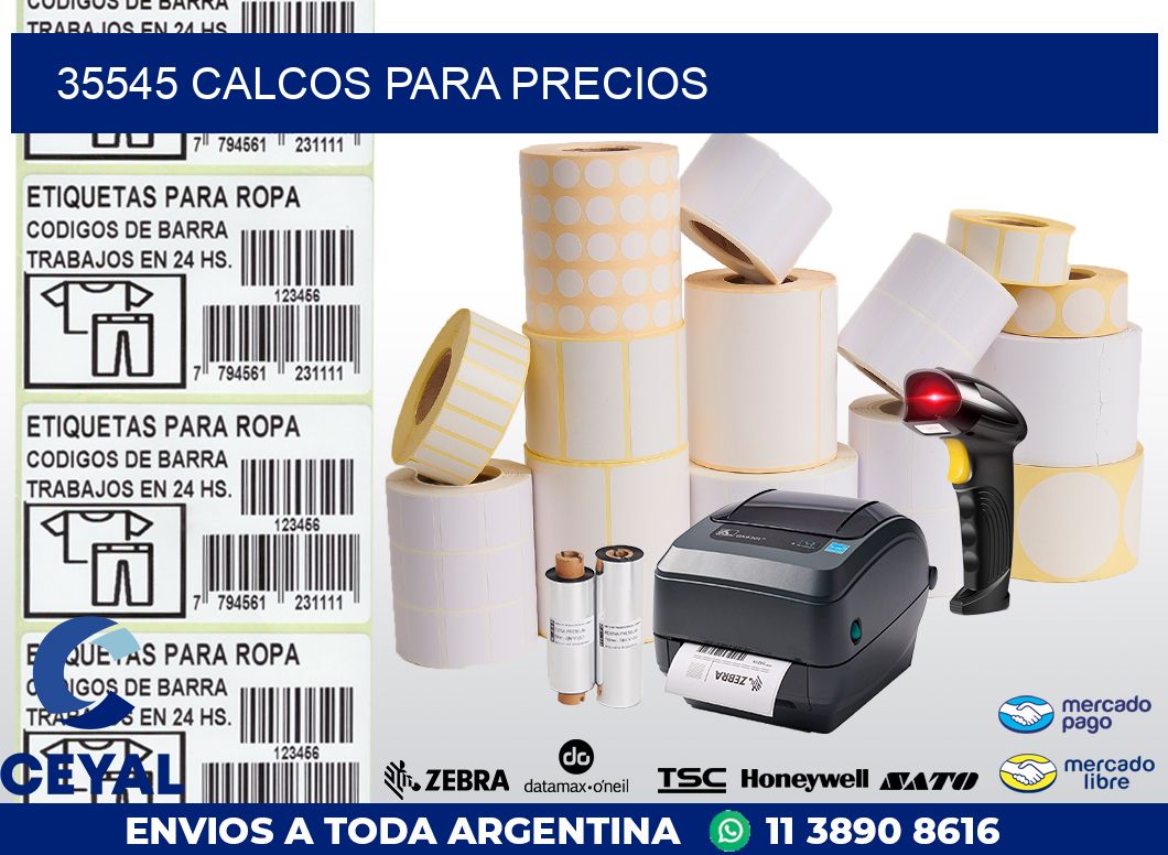 35545 CALCOS PARA PRECIOS