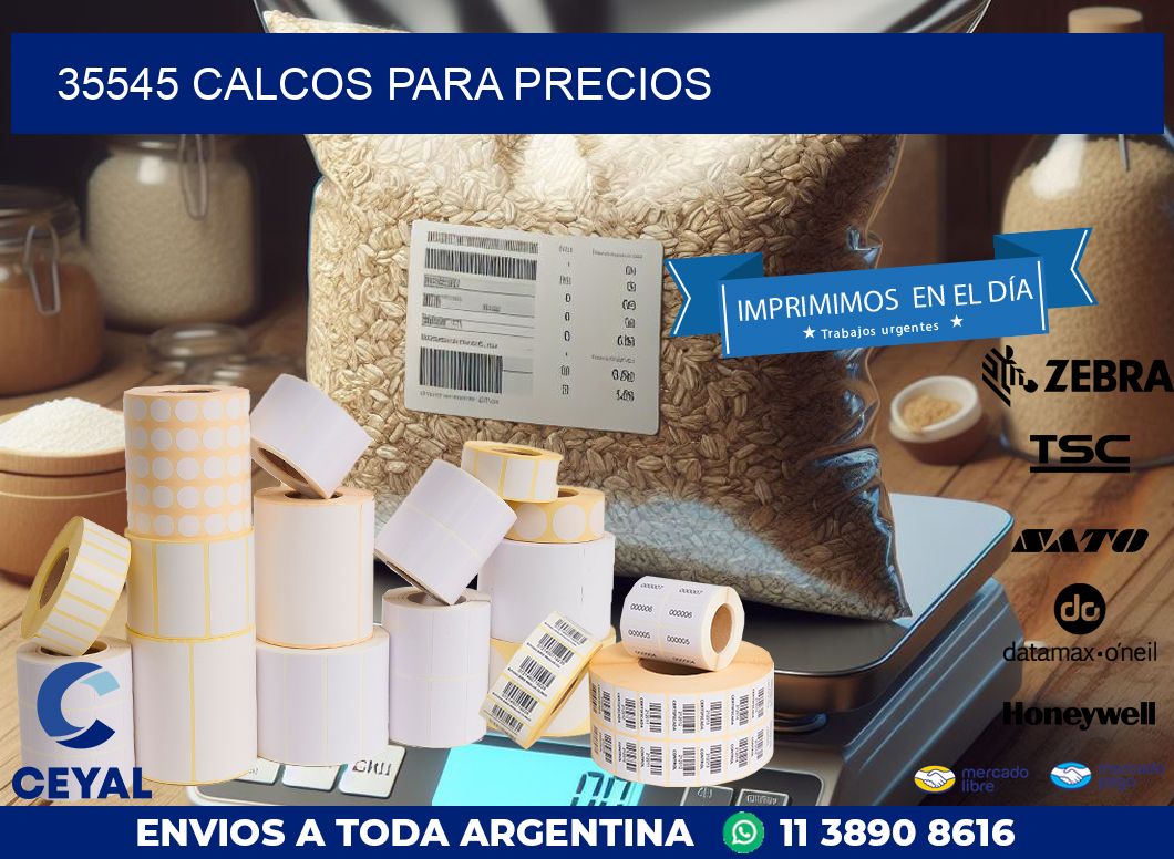 35545 CALCOS PARA PRECIOS