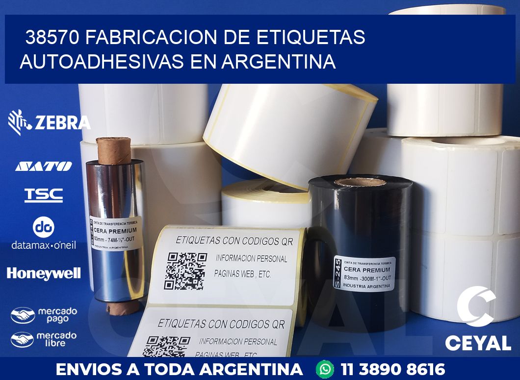 38570 FABRICACION DE ETIQUETAS AUTOADHESIVAS EN ARGENTINA