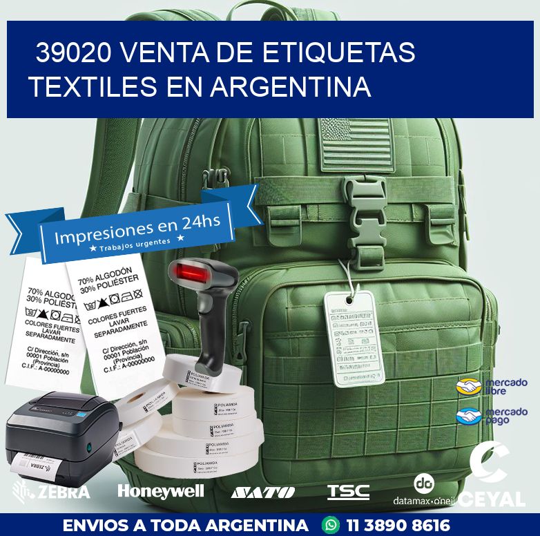 39020 VENTA DE ETIQUETAS TEXTILES EN ARGENTINA