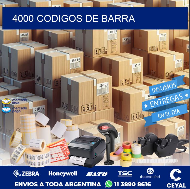 4000 CODIGOS DE BARRA