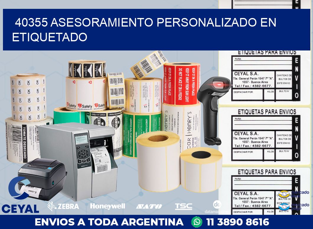 40355 ASESORAMIENTO PERSONALIZADO EN ETIQUETADO