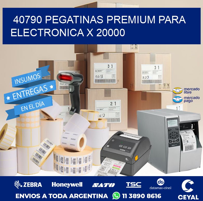 40790 PEGATINAS PREMIUM PARA ELECTRONICA X 20000