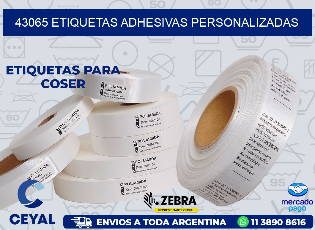 43065 ETIQUETAS ADHESIVAS PERSONALIZADAS