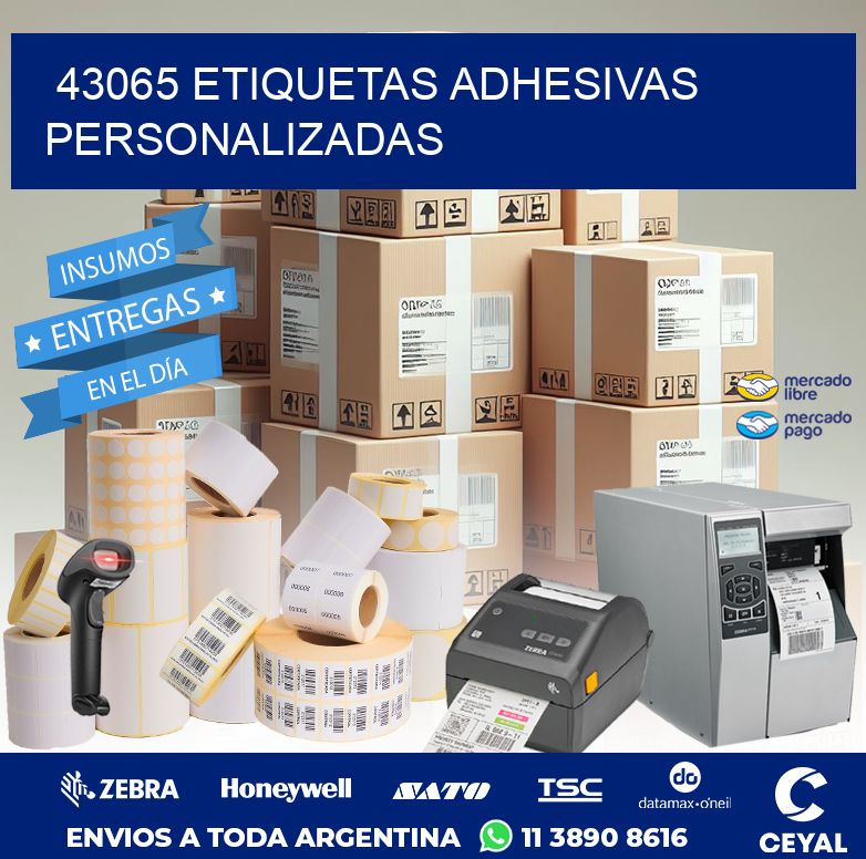 43065 ETIQUETAS ADHESIVAS PERSONALIZADAS