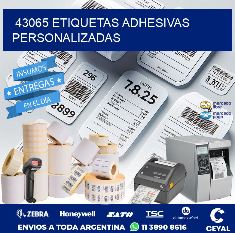 43065 ETIQUETAS ADHESIVAS PERSONALIZADAS