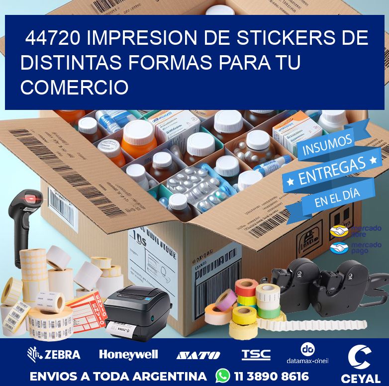 44720 IMPRESION DE STICKERS DE DISTINTAS FORMAS PARA TU COMERCIO