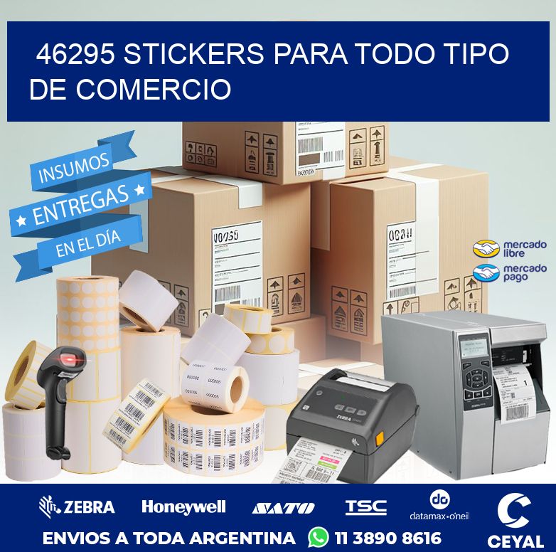 46295 STICKERS PARA TODO TIPO DE COMERCIO