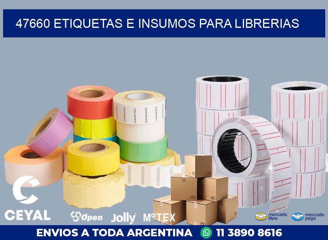 47660 ETIQUETAS E INSUMOS PARA LIBRERIAS