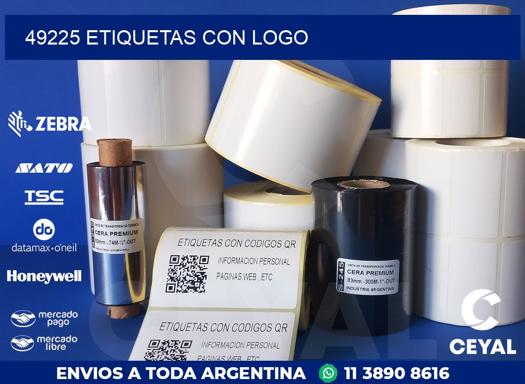 49225 ETIQUETAS CON LOGO