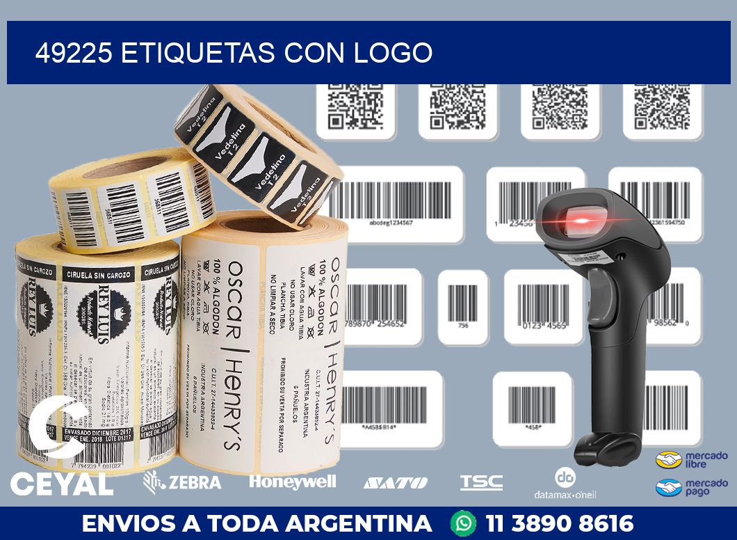 49225 ETIQUETAS CON LOGO