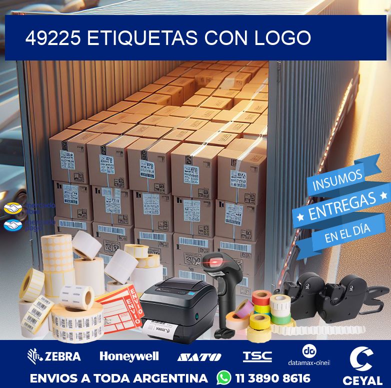 49225 ETIQUETAS CON LOGO