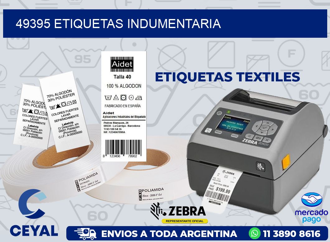 49395 ETIQUETAS INDUMENTARIA