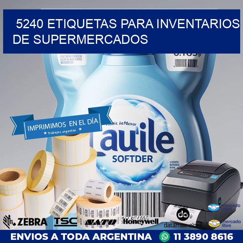 5240 ETIQUETAS PARA INVENTARIOS DE SUPERMERCADOS