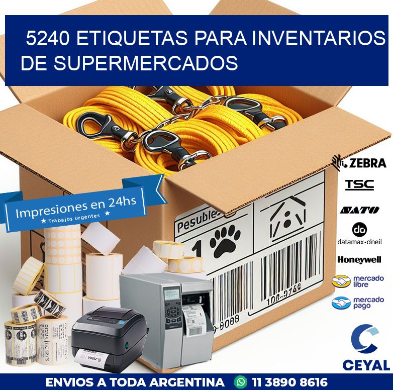 5240 ETIQUETAS PARA INVENTARIOS DE SUPERMERCADOS