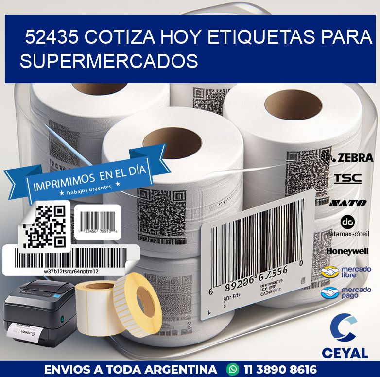 52435 COTIZA HOY ETIQUETAS PARA SUPERMERCADOS