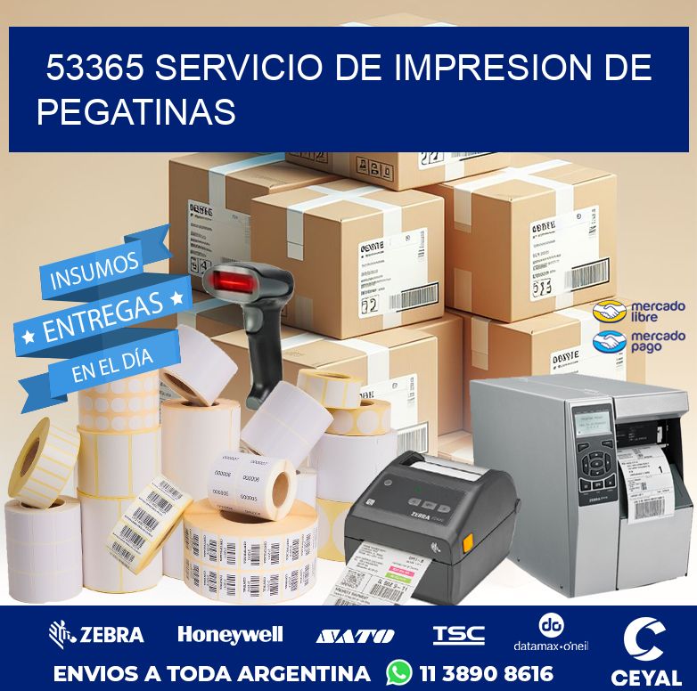 53365 SERVICIO DE IMPRESION DE PEGATINAS