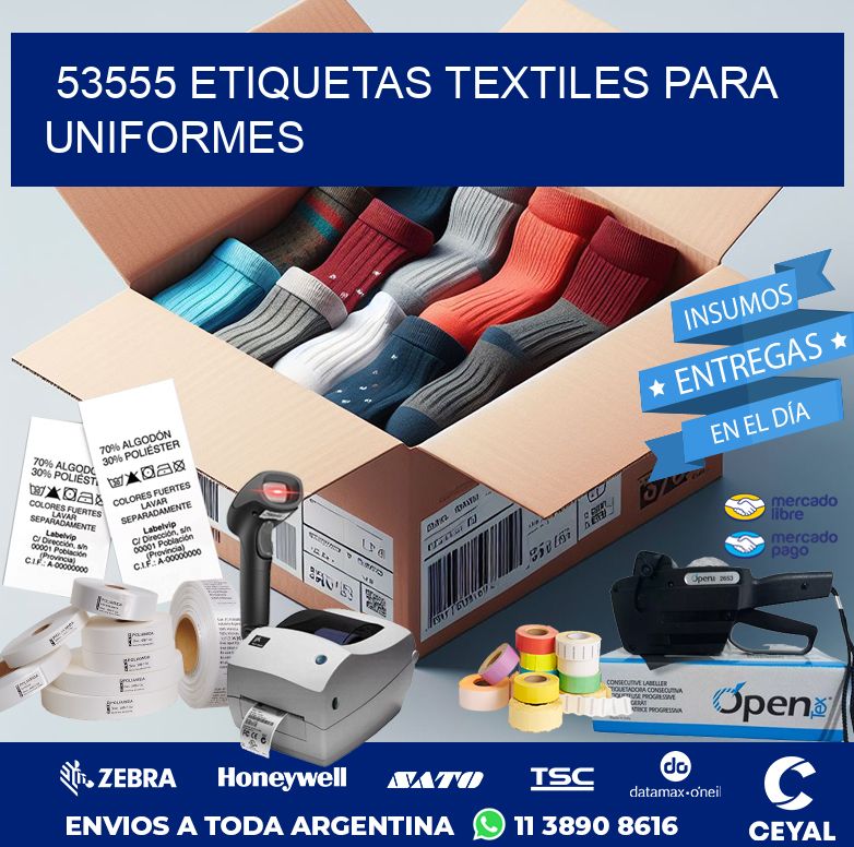 53555 ETIQUETAS TEXTILES PARA UNIFORMES