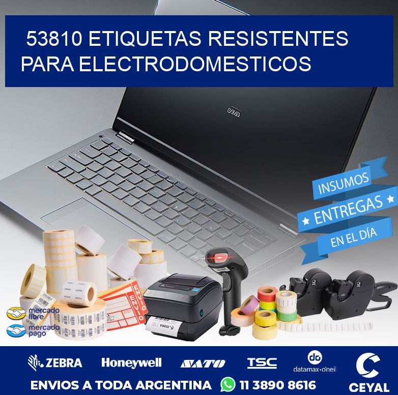 53810 ETIQUETAS RESISTENTES PARA ELECTRODOMESTICOS