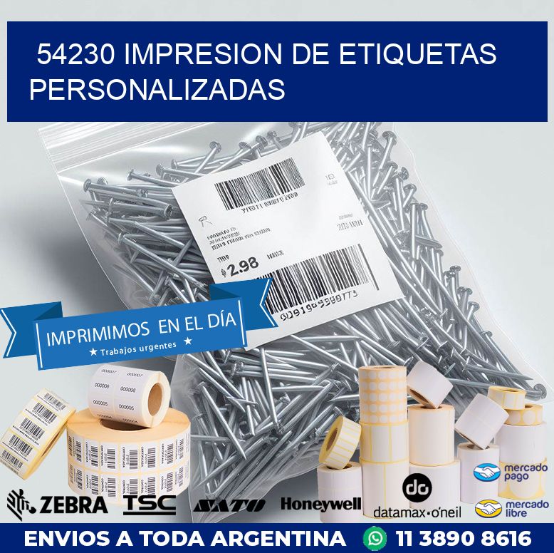 54230 IMPRESION DE ETIQUETAS PERSONALIZADAS