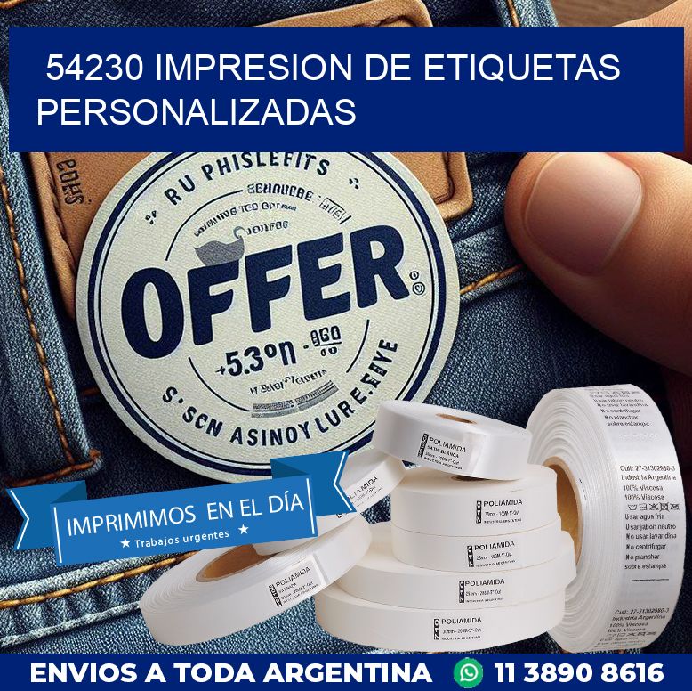 54230 IMPRESION DE ETIQUETAS PERSONALIZADAS