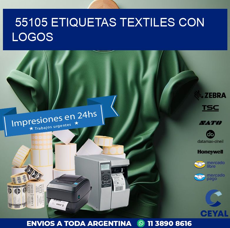 55105 ETIQUETAS TEXTILES CON LOGOS