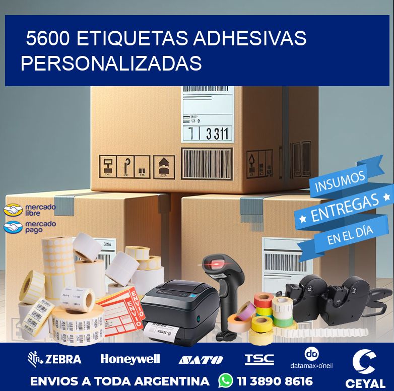 5600 ETIQUETAS ADHESIVAS PERSONALIZADAS