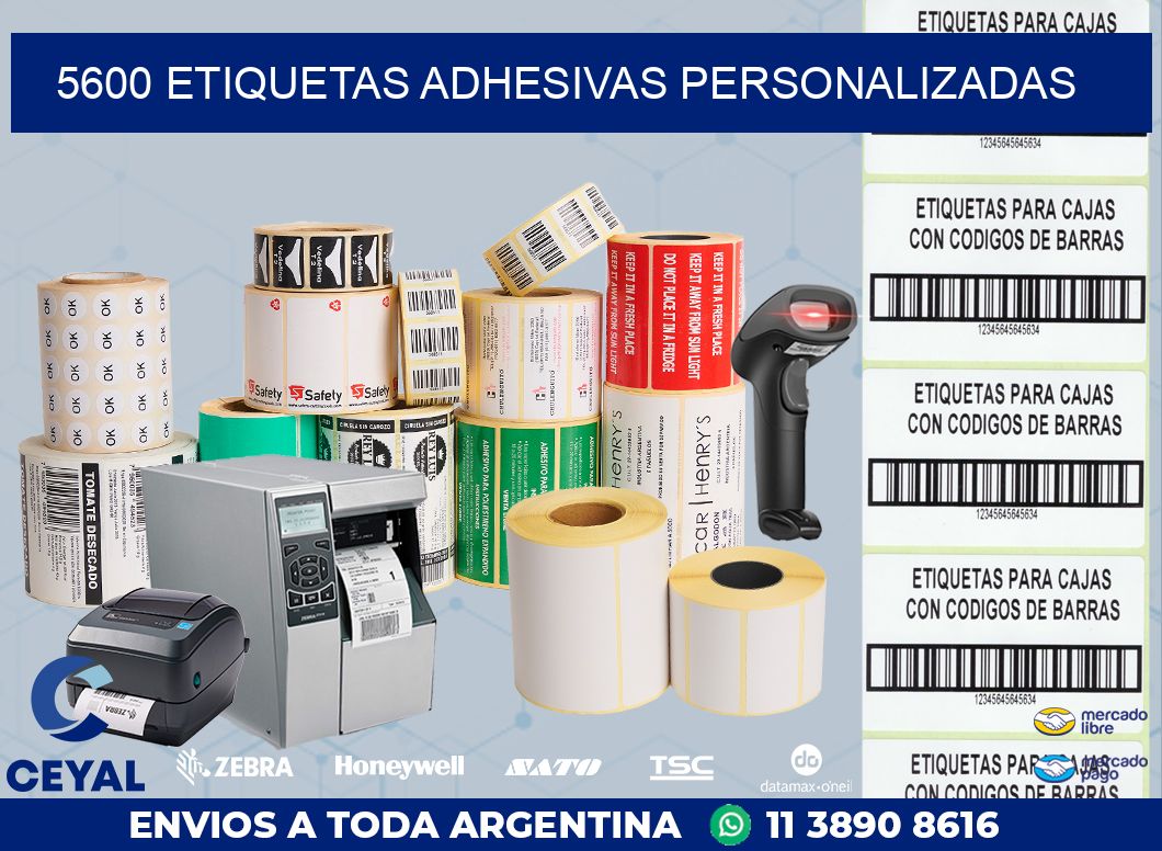 5600 ETIQUETAS ADHESIVAS PERSONALIZADAS