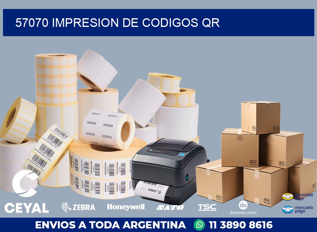 57070 IMPRESION DE CODIGOS QR