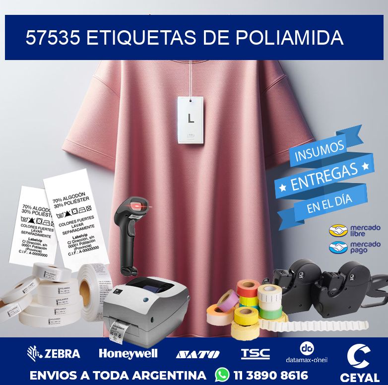 57535 ETIQUETAS DE POLIAMIDA