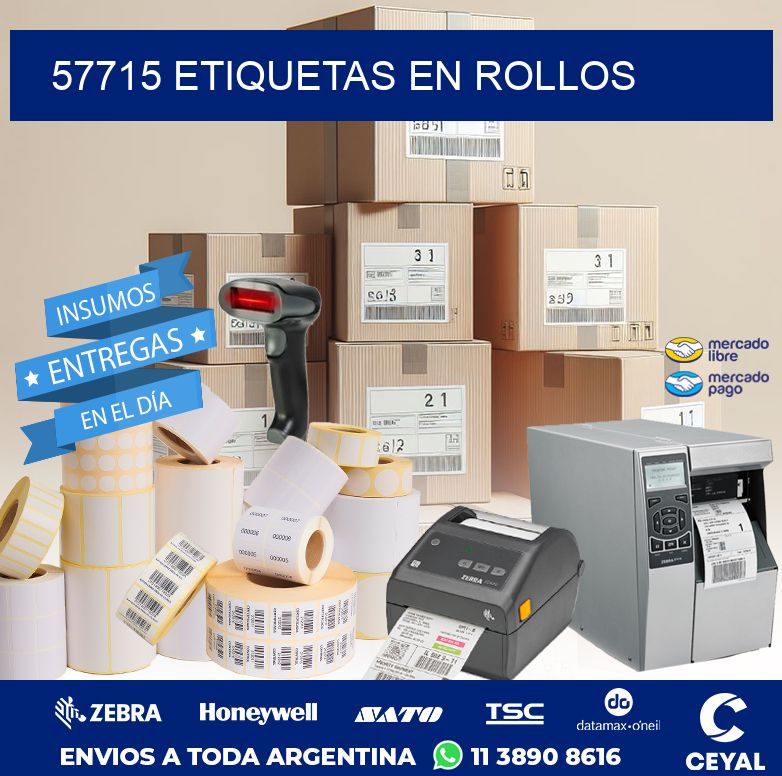 57715 ETIQUETAS EN ROLLOS