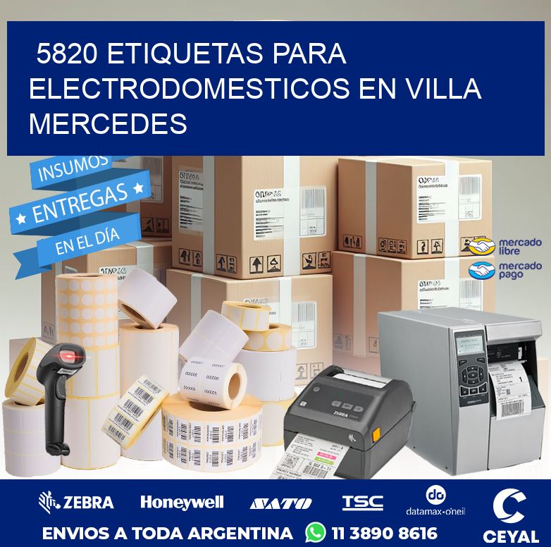 5820 ETIQUETAS PARA ELECTRODOMESTICOS EN VILLA MERCEDES