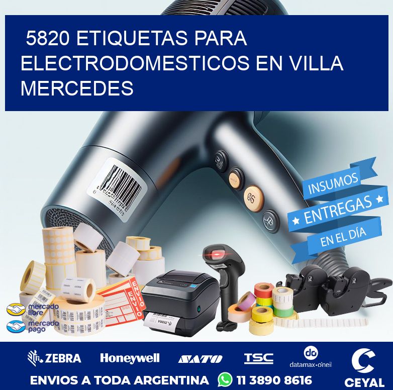 5820 ETIQUETAS PARA ELECTRODOMESTICOS EN VILLA MERCEDES