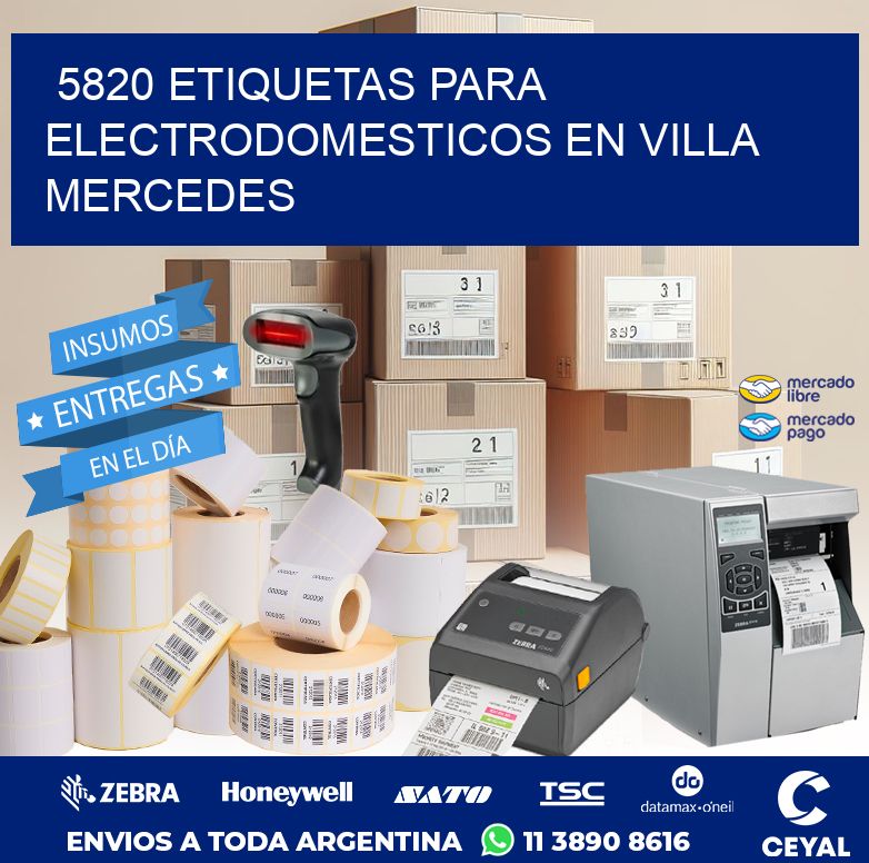 5820 ETIQUETAS PARA ELECTRODOMESTICOS EN VILLA MERCEDES