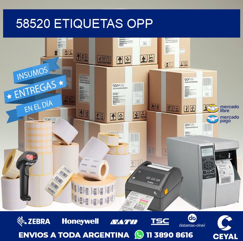 58520 ETIQUETAS OPP